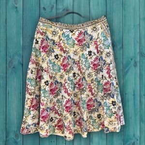 Batik bohemian midi skirt sz M